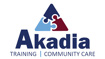 Akadia-training-and-community-care-logo